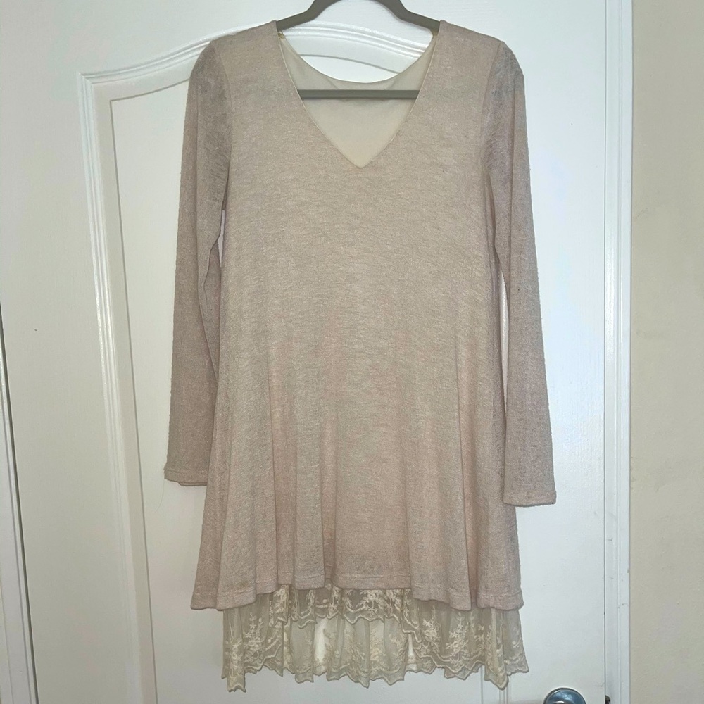 Formal long sleeve laced dress